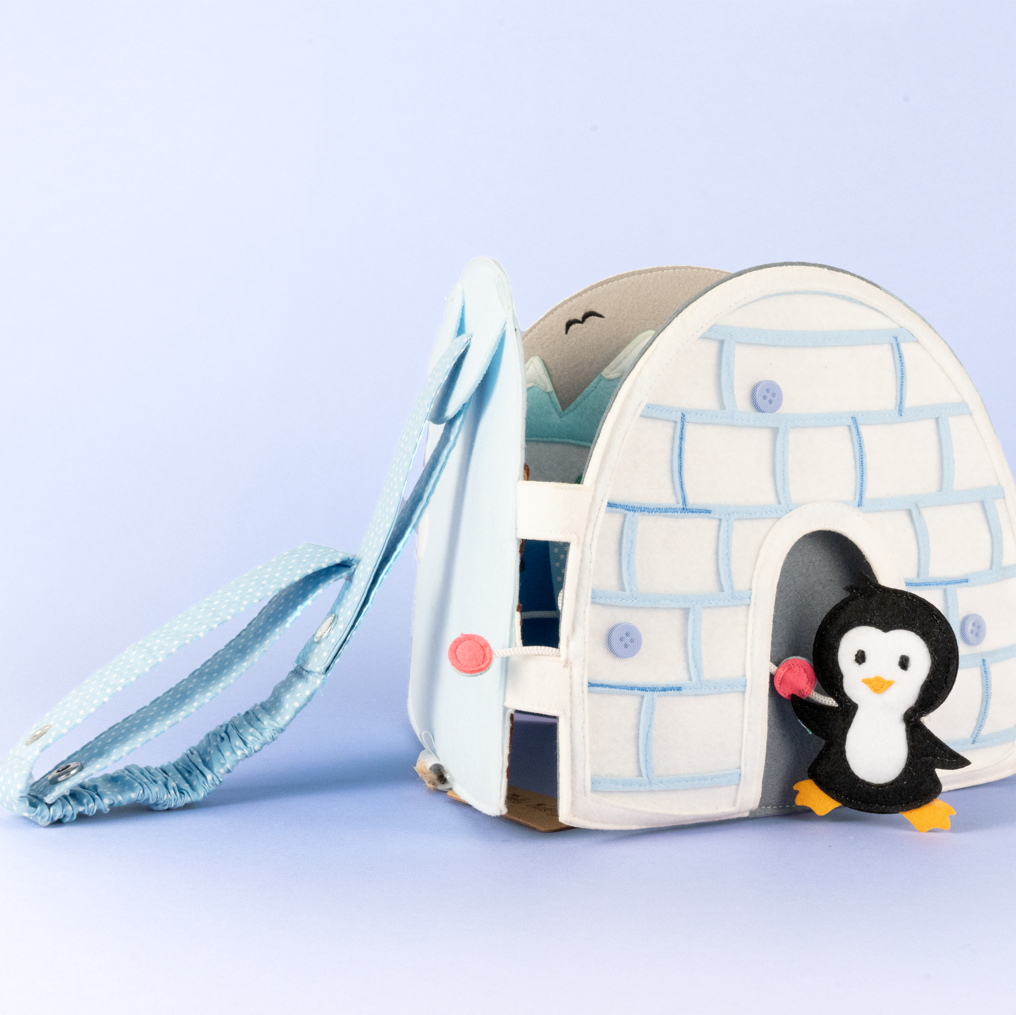 Bande : pour les mini Quiet Books (Bleu clair)