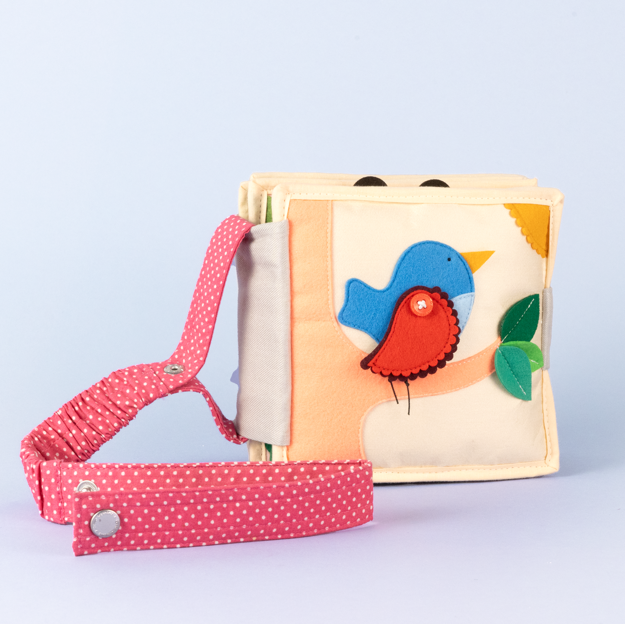 Bande pour les mini Quiet Books (rose)