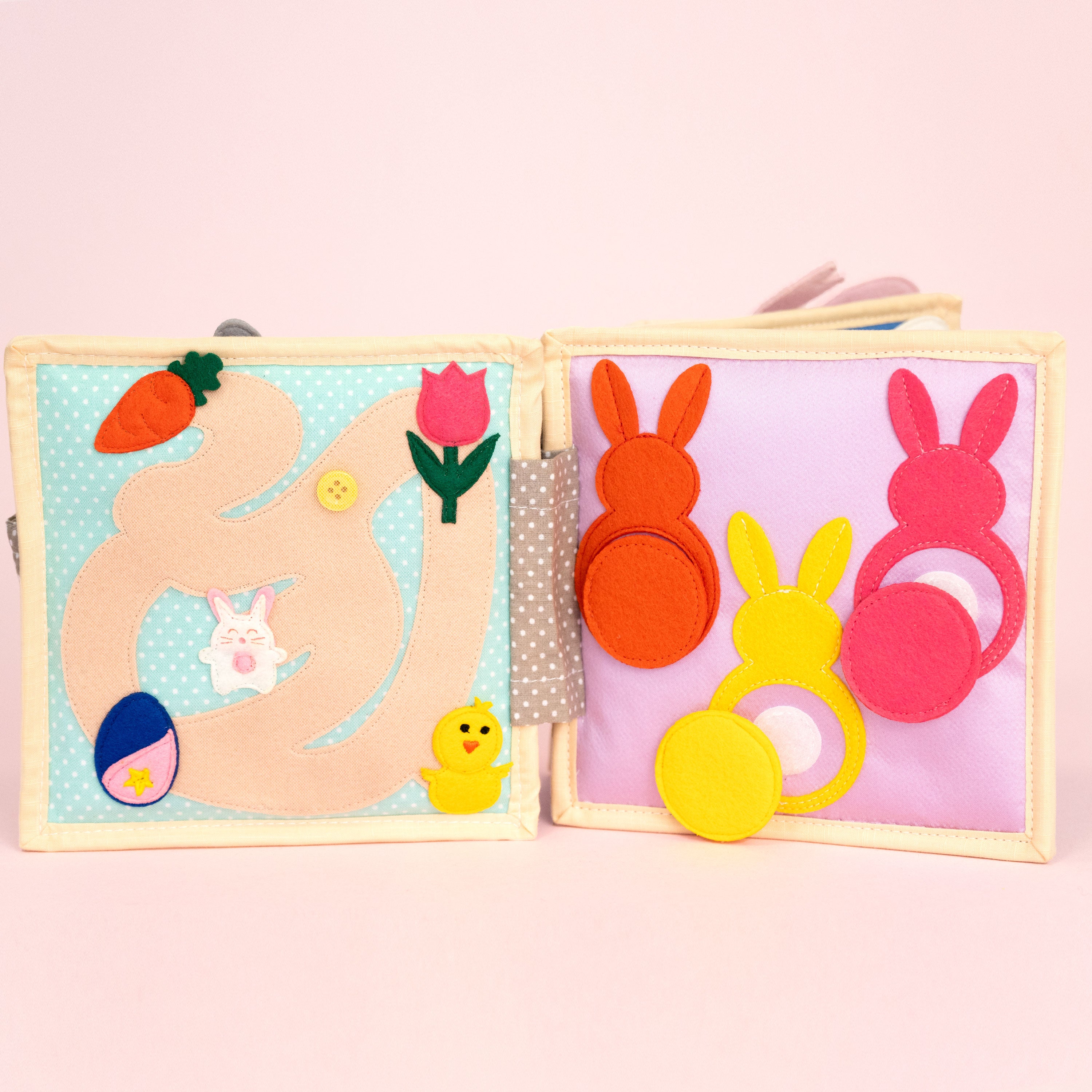 Funny Bunny - 6 Seiten Mini Quiet Book