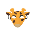 Masque en feutre girafe