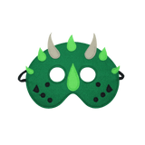 Masque en feutre Dino