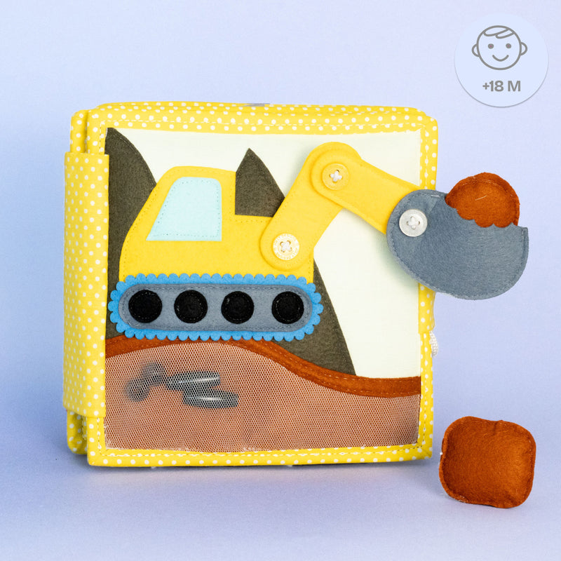 Mein erster Bagger – Mini Quiet Book