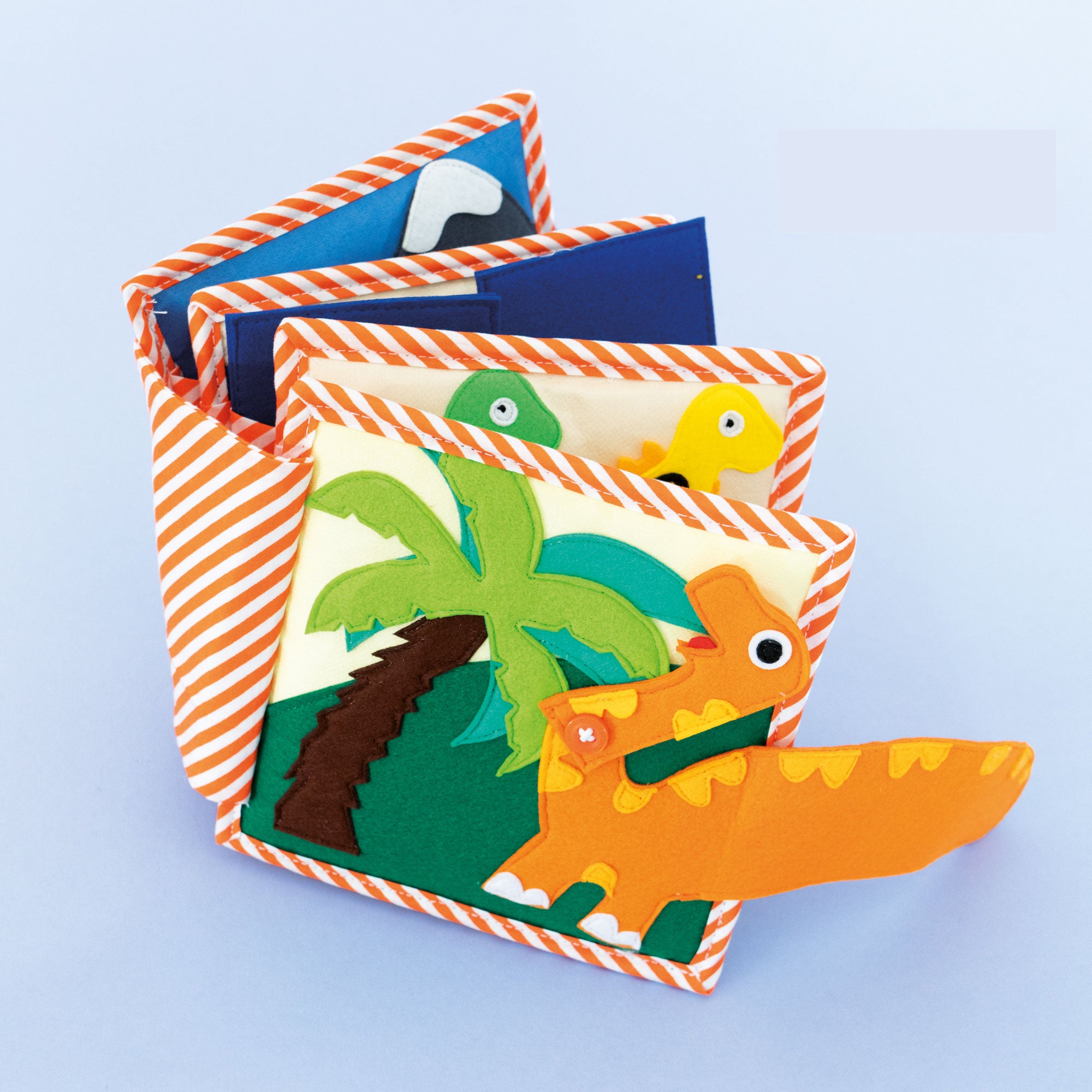 Dino amis – Mini quiet book de 6 pages