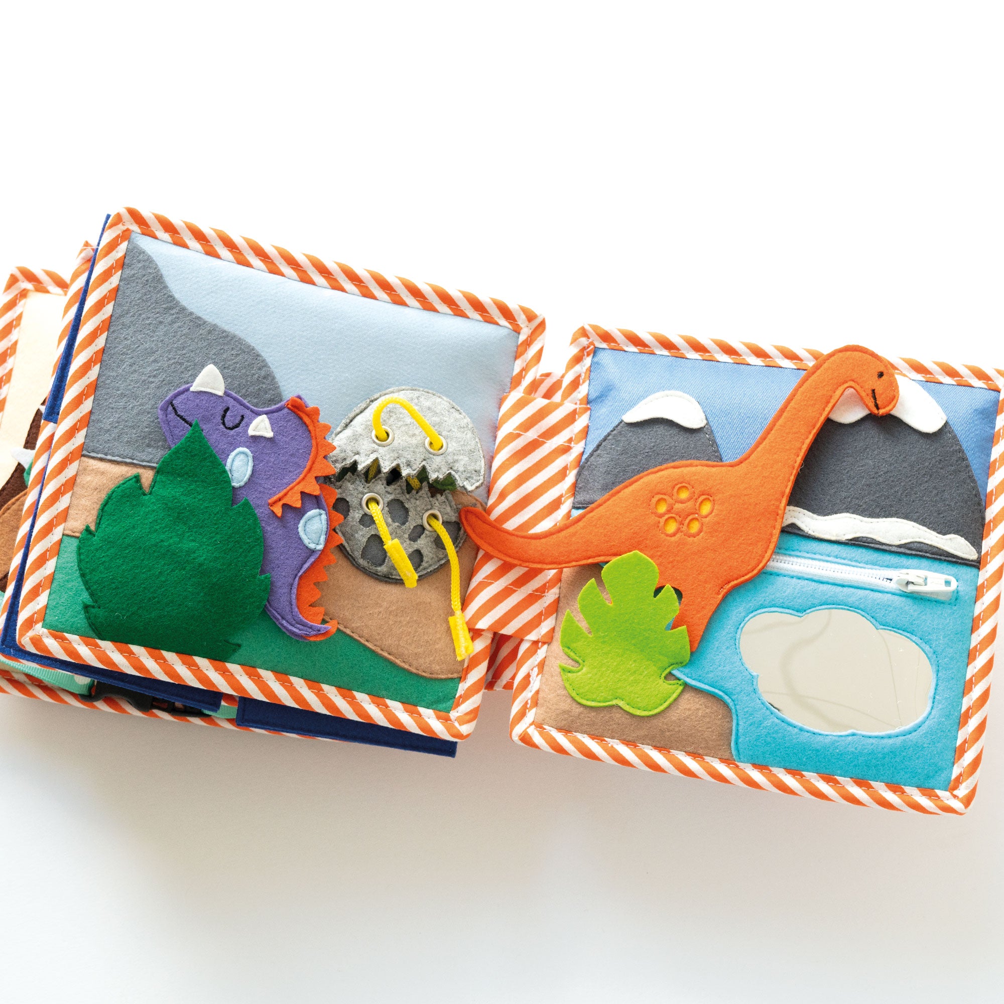 Dino amis – Mini quiet book de 6 pages