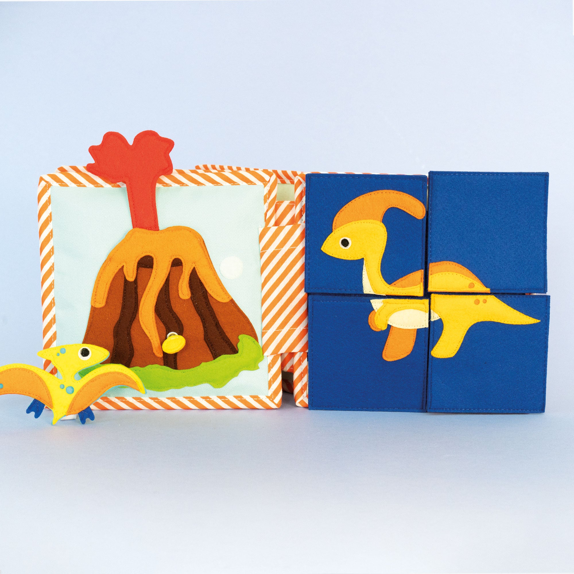 Dino amis – Mini quiet book de 6 pages