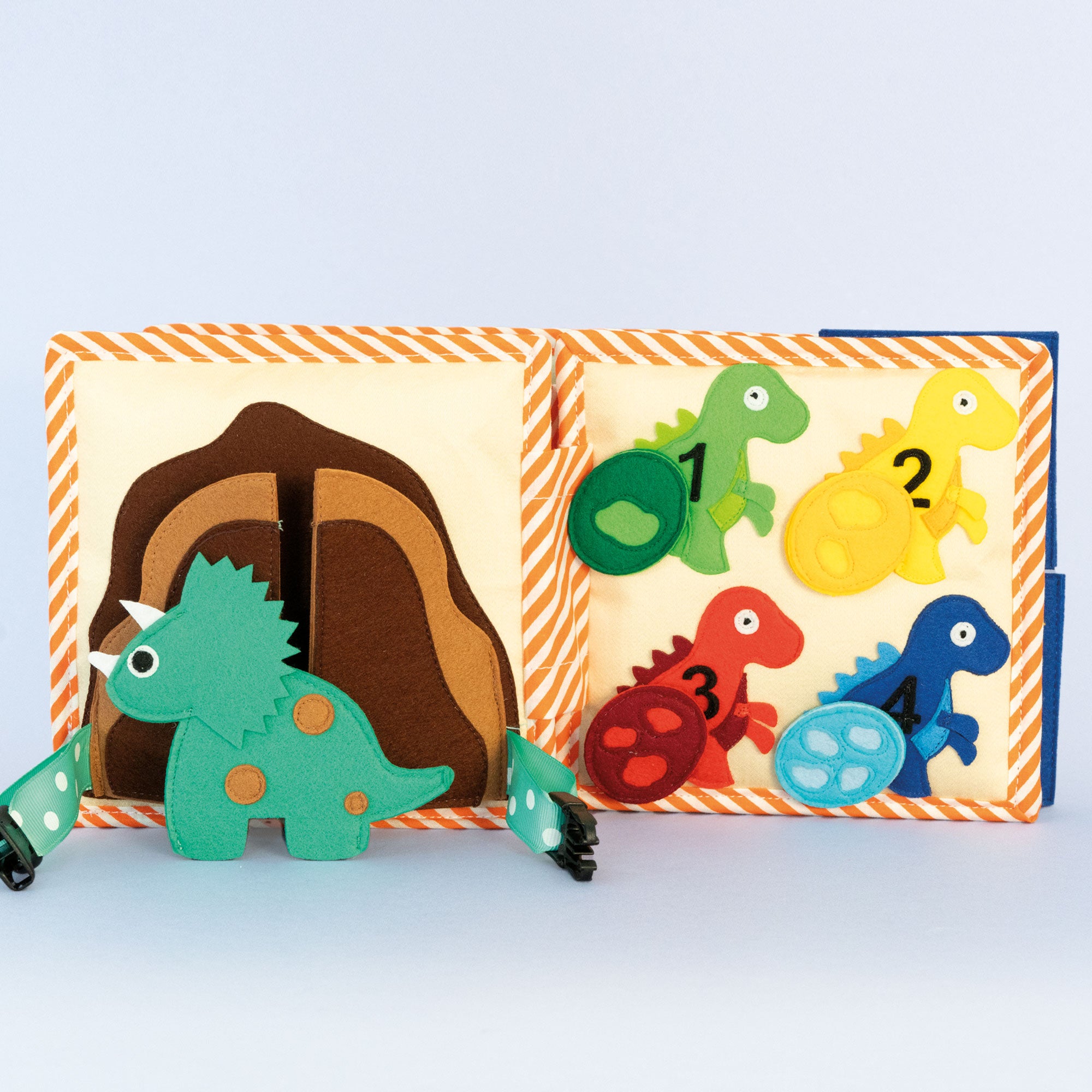 Dino amis – Mini quiet book de 6 pages