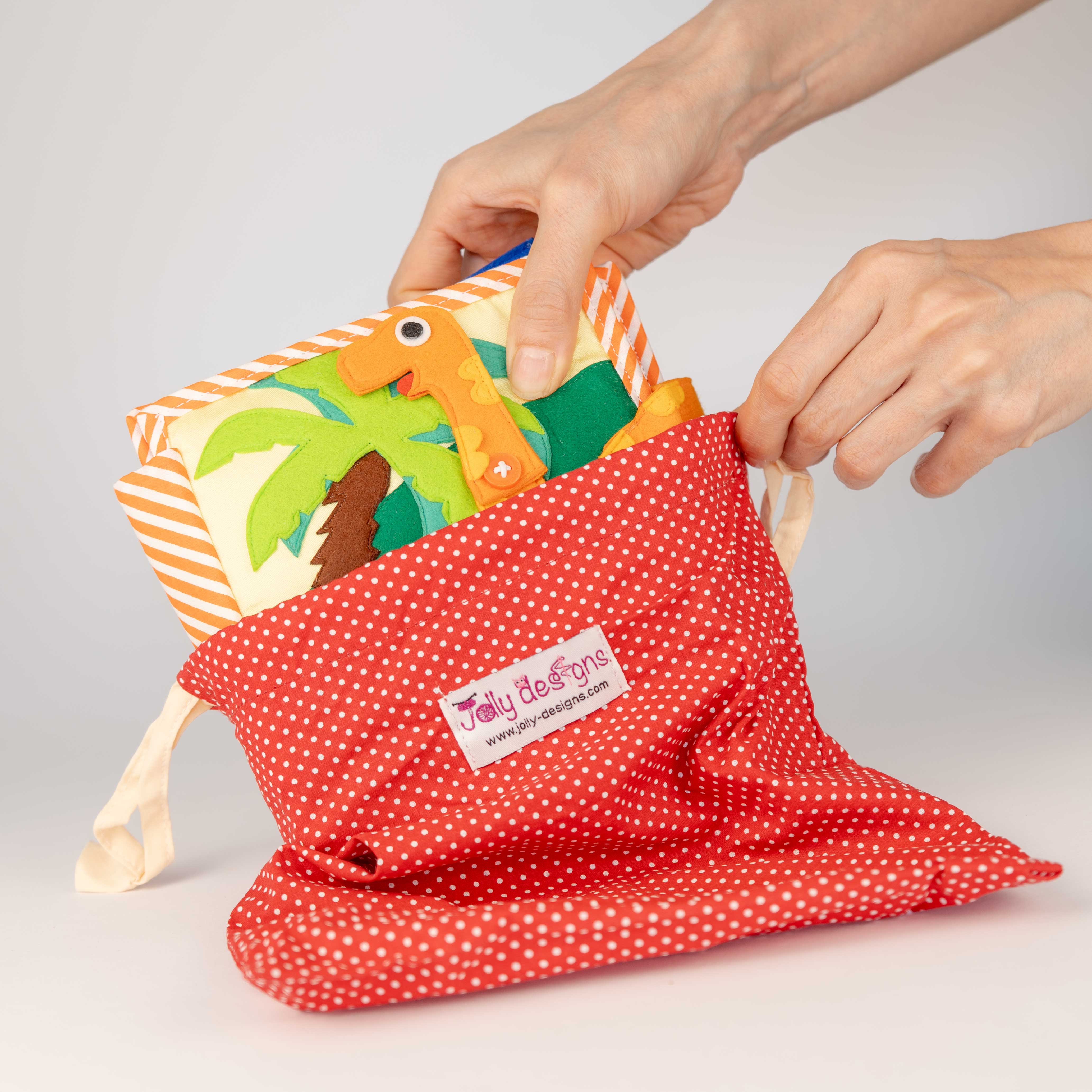 Dino amis – Mini quiet book de 6 pages