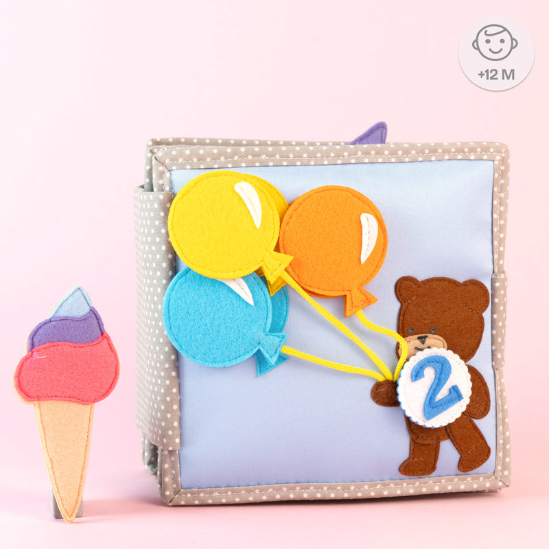 Happy Bearsday – Mini Quiet Book ab 1 Jahr