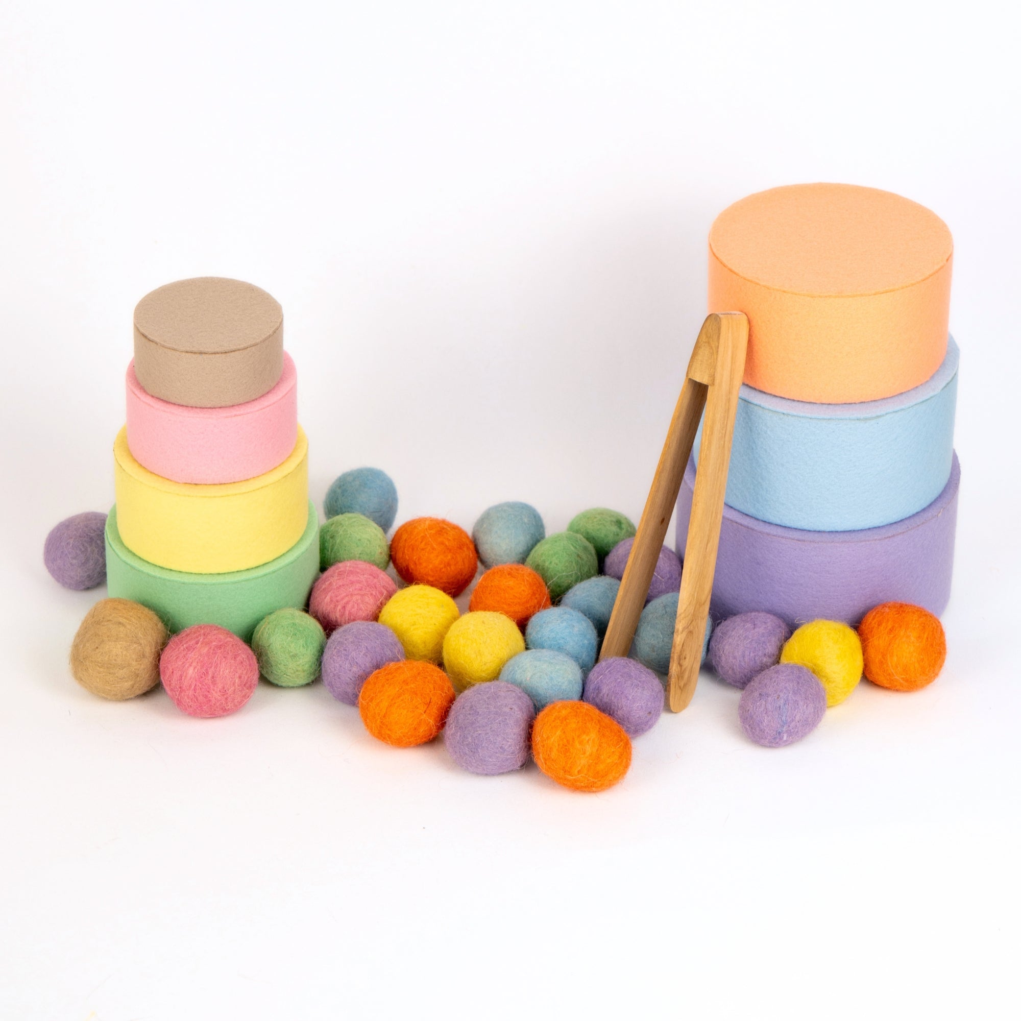 Kullerbunt Pastell – Sortierspiel mit Pinzette ab 3 Jahren